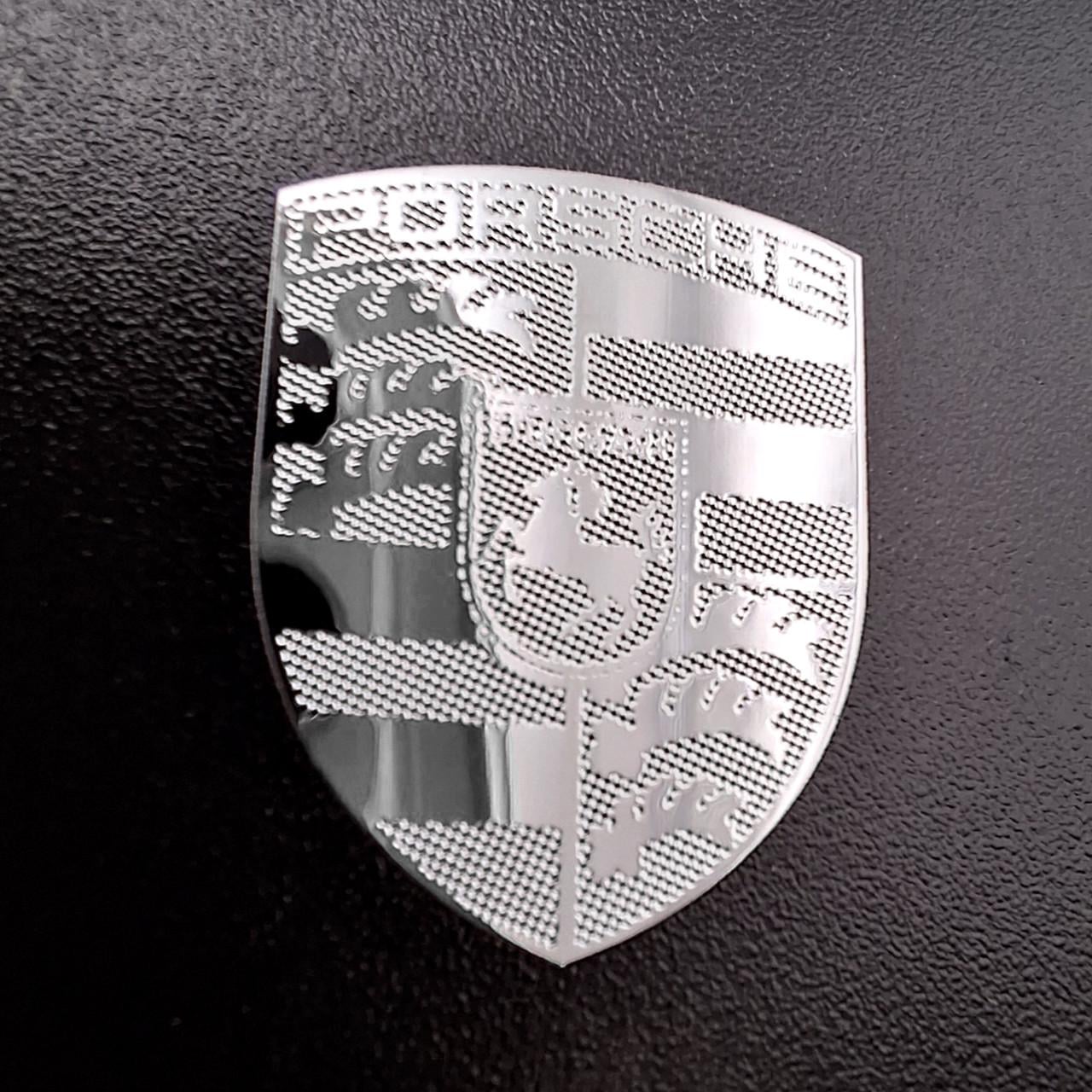 Емблема Porsche у салон авто 2х1,5 см Хром глянцевий (2957673938)