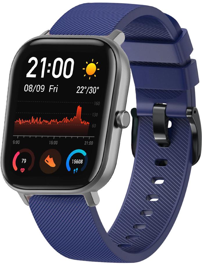 Ремешок Cross для Amazfit GTS/GTS 2 (2e) Dark Blue (13317-5D)