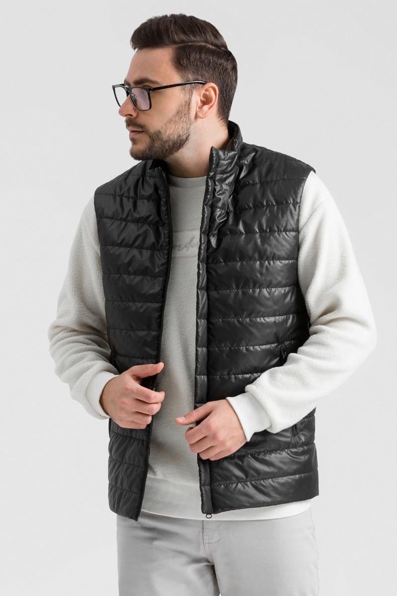 Жилет мужской осенний Gilet XXL Черный (B-047)