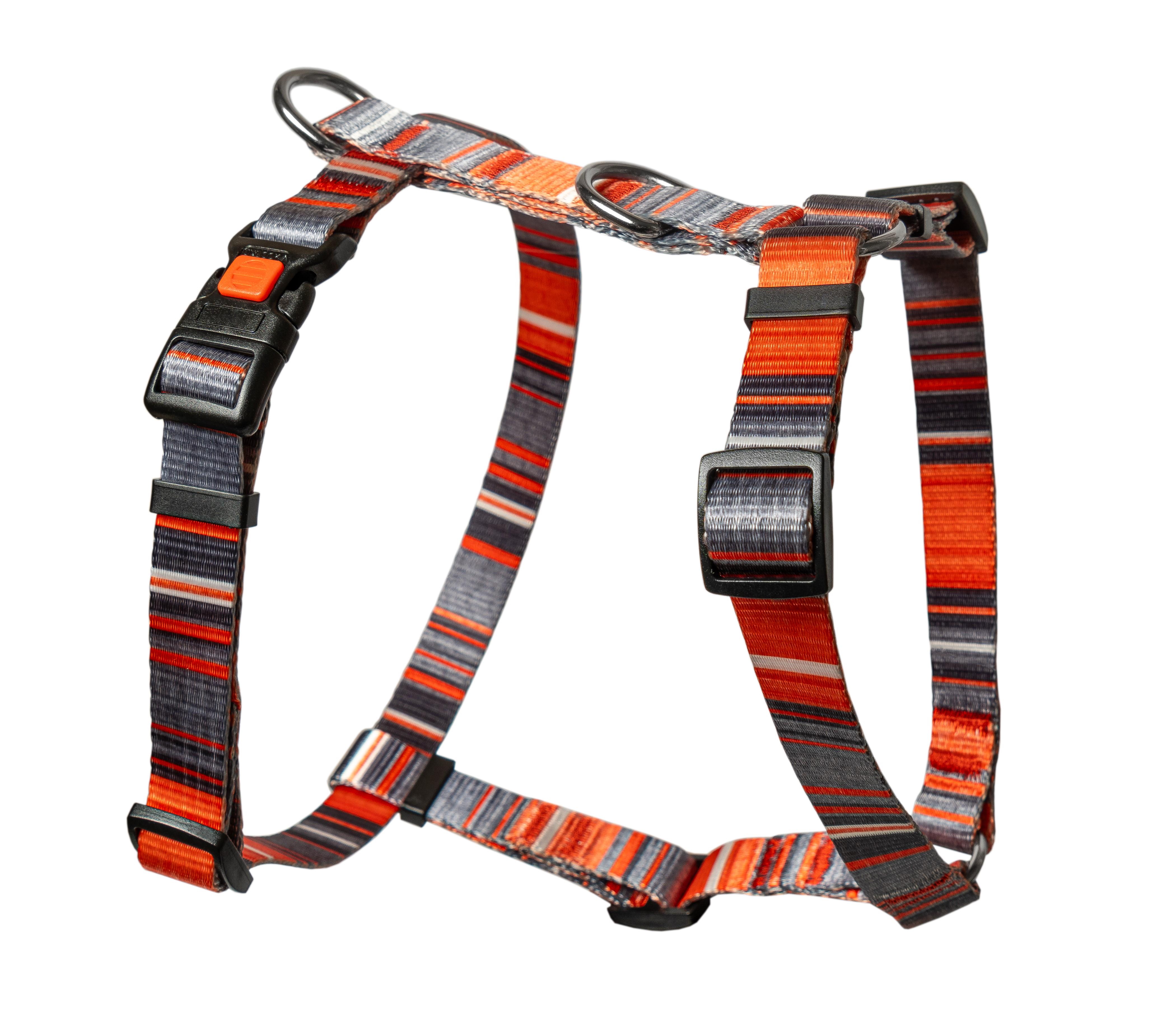 Шлея нейлоновая анатомическая KareLine LINE с узором и пластиковой пряжкой 20 мм А 400-500 мм В 500-630 мм (0892/3) - фото 1 Шлея нейлоновая анатомическая KareLine LINE с узором и пластиковой пряжкой 20 мм А 400-500 мм В 500-630 мм (0892/3) - фото 1