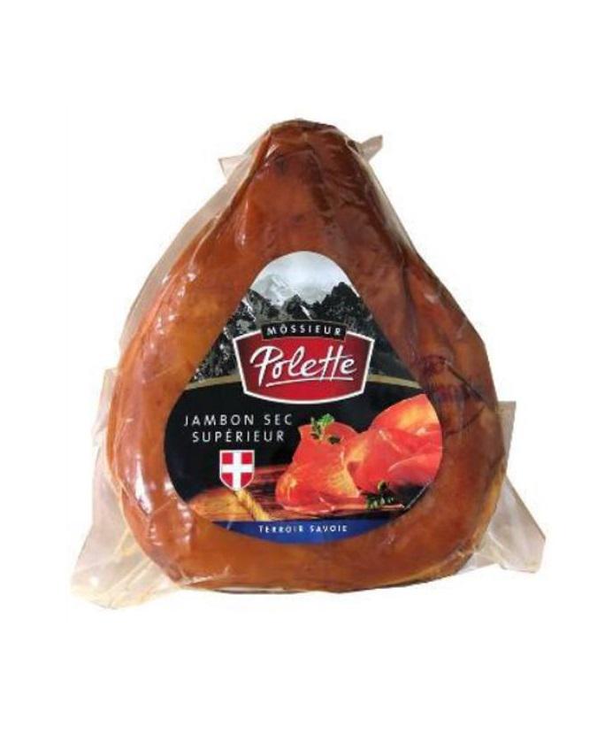 Жамбон савойский Mossieur Polette Jambon de Savoie копченый без кости 4-5 кг