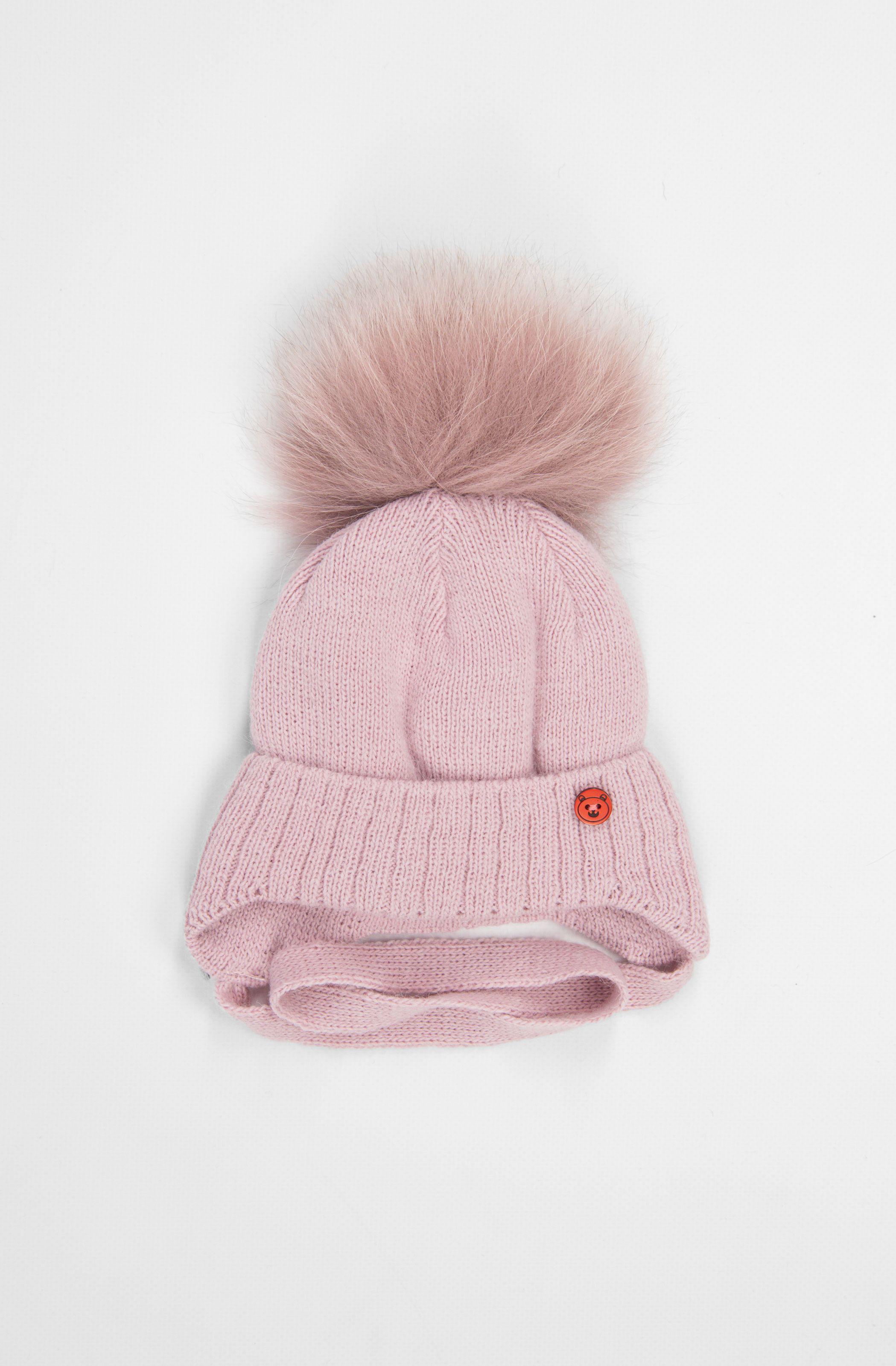 Шапка для девочки 34-36 см Пудровый (ЦБ-00234935) Шапка для девочки 34-36 см Пудровый (ЦБ-00234935)