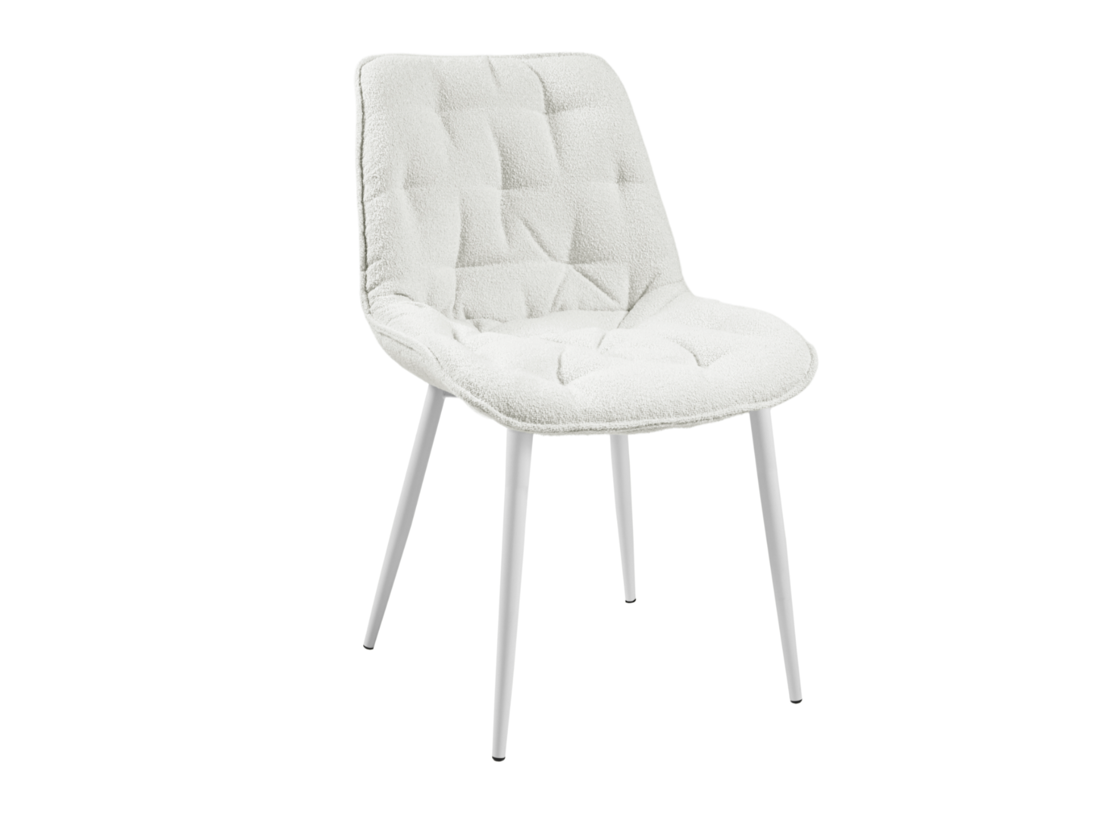 Стул кухонный Vetro Mebel M-78 из металла/тканини букле Айвори/Айвори (M-78-ivory-boucle/ivory)