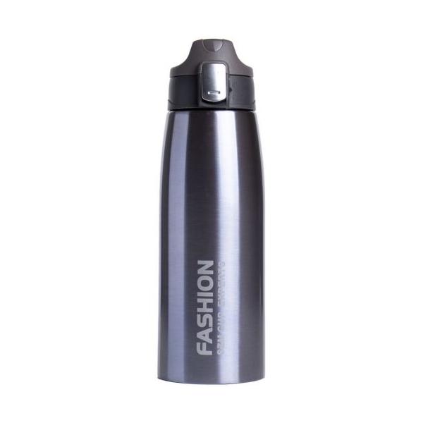 Термос-поилка Fashion с перфорированным чехлом 1 л Черно-синий (MMS-260)