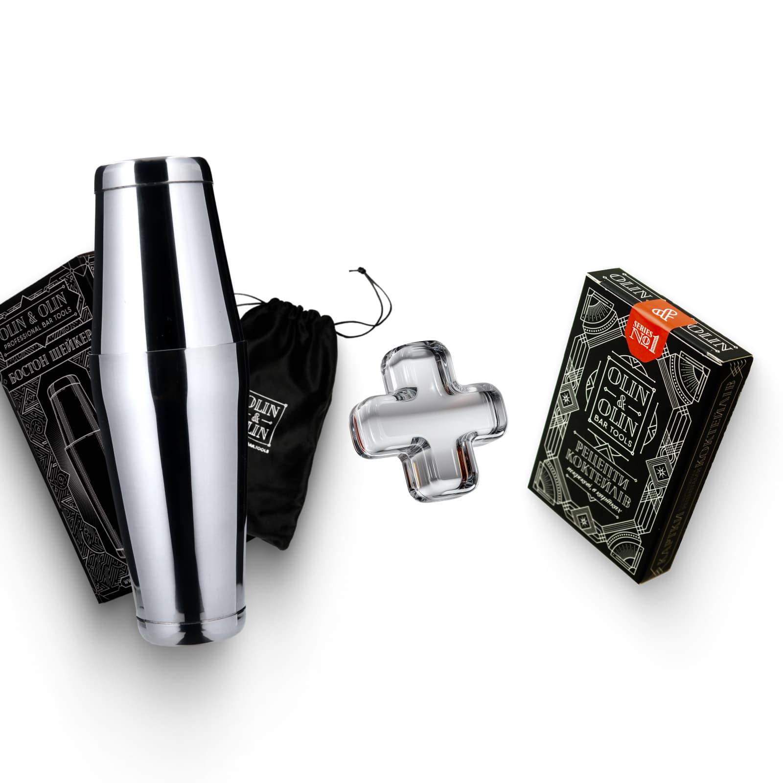 Подарочный барный набор Olin&Olin бостон шейкер для приготовления коктейлей и комплект карточек №1 с рецептами Серебристый (7743-KI-Sh-s-St-1) - фото 6 Подарочный барный набор Olin&Olin бостон шейкер для приготовления коктейлей и комплект карточек №1 с рецептами Серебристый (7743-KI-Sh-s-St-1) - фото 6