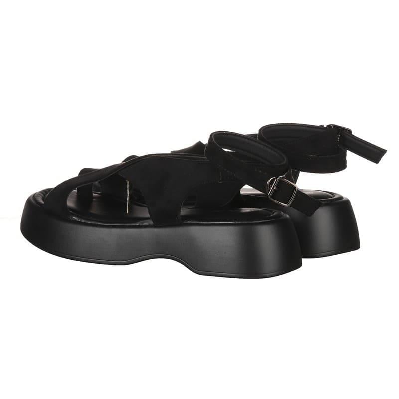 Босоножки женские PLPS 8810-1 с искусственной замши р. 39 Черный (30038) - фото 2