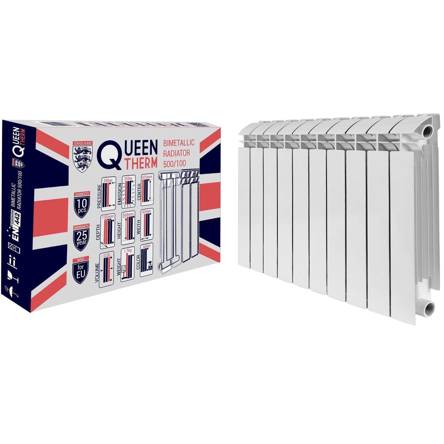 Радиатор биметаллический секционный QUEEN THERM 500/100 (000019977)