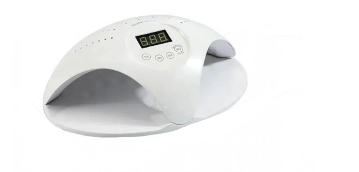Лампа для сушіння гелів та гель лаків з цифровим дисплеєм Білий (SUN-669)