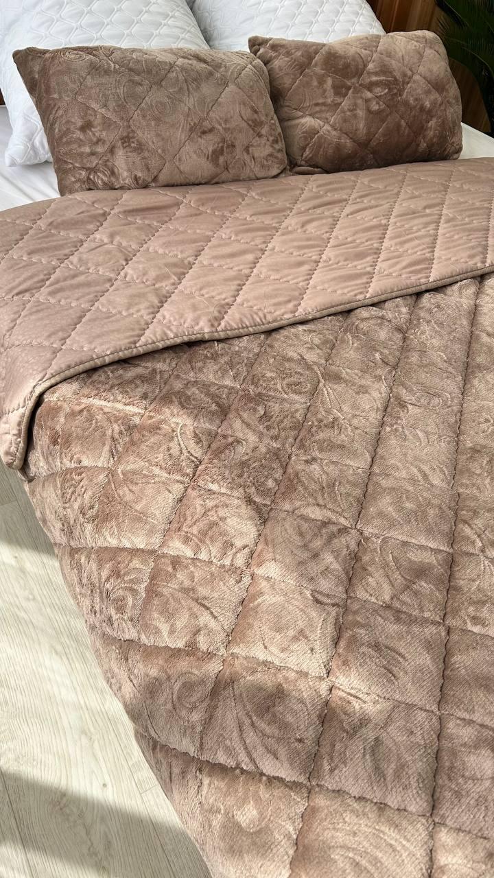 Покрывало стеганое 220х240 см Свето-Бежевый (Д-Мpled+poduska005-03) - фото 3 Покрывало стеганое 220х240 см Свето-Бежевый (Д-Мpled+poduska005-03) - фото 3