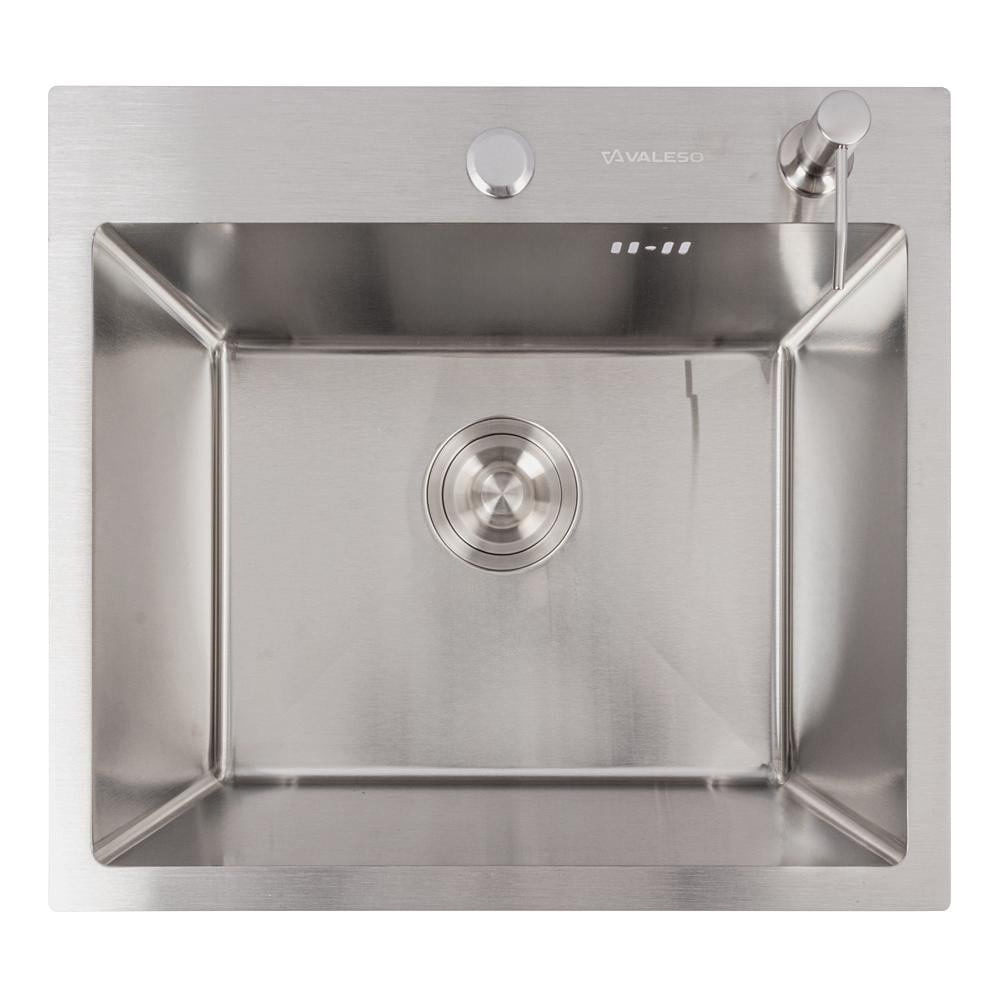 Мийка кухоннанержавійка Valeso сифон круглий, 3,0/0,8 50х45 см