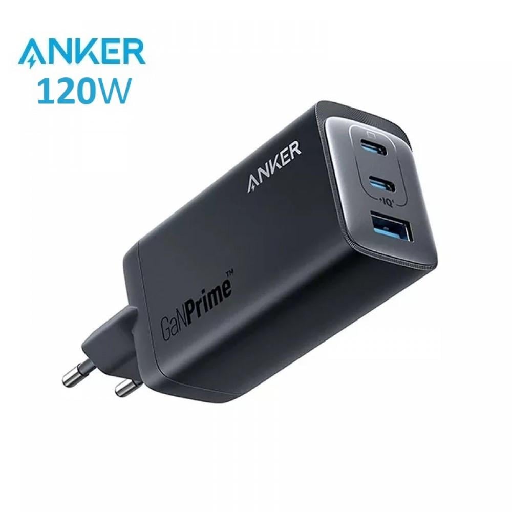 Зарядное устройство сетевое Anker PowerPort 737 GaNPrime - 120W 2xPD & 1xPIQ PPS/DPDS A2148313 (25397480) - фото 11