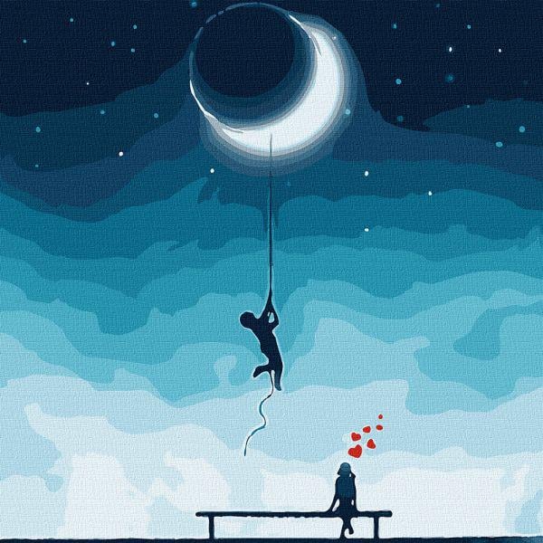 Картина по номерам Для тебя луна с неба