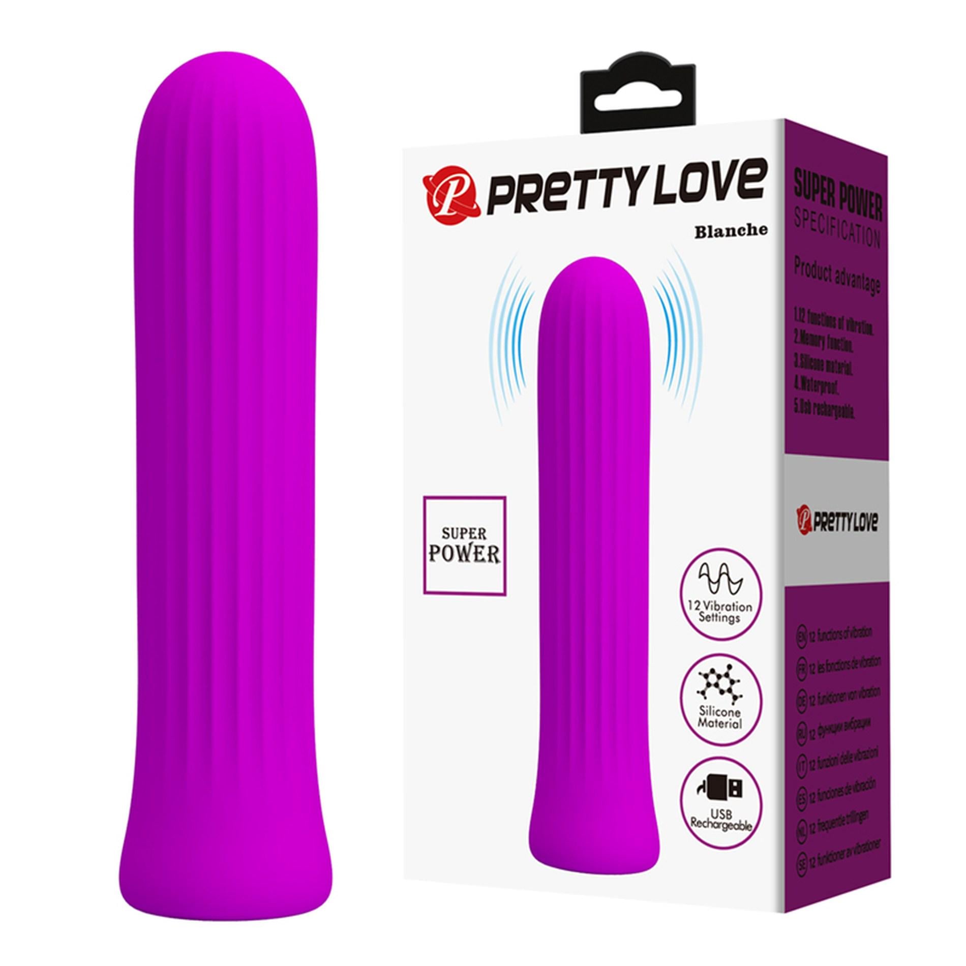 Мини-вибратор Pretty Love Blanche 10х2 см Фуксия (BW-500019)