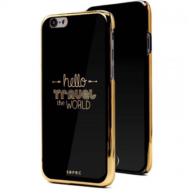 Чехол накладка SBPRC Polo Black Label Apple for iPhone 6/6S, Hello World