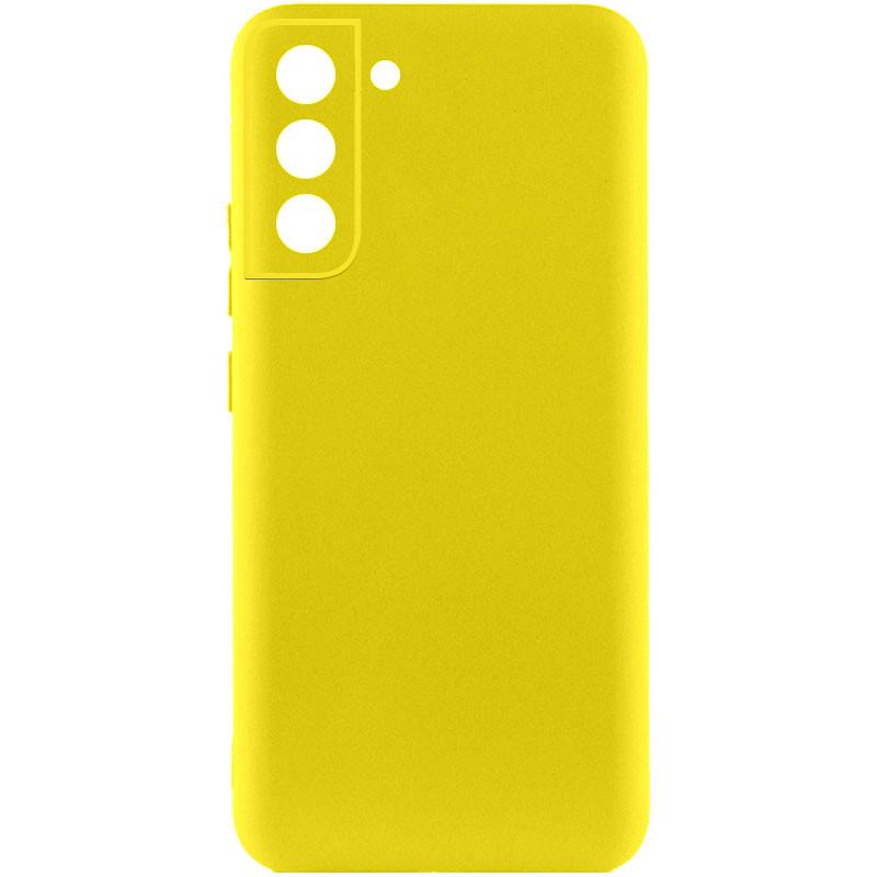 Противоударный чехол Silicone Cover Lakshmi Full Camera (A) для Samsung Galaxy S21 FE Желтый
