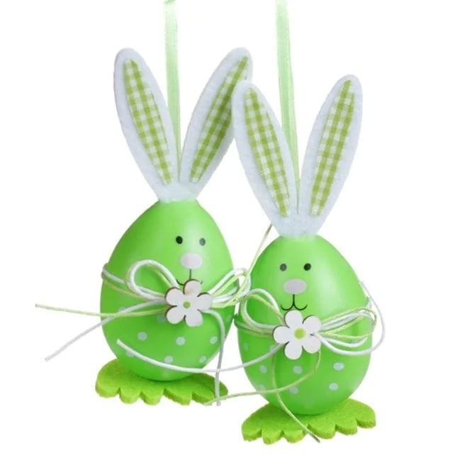 Набор пасхальных украшений на подвесе Flora Кролик 2 шт. (40361)