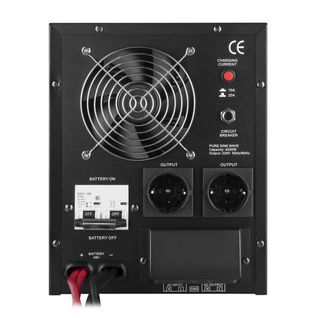 Джерело безперебійного живлення LogicPower LPY-B-PSW-6000VA+ з правильною синусоїдою 4200W (LP-6615) - фото 4