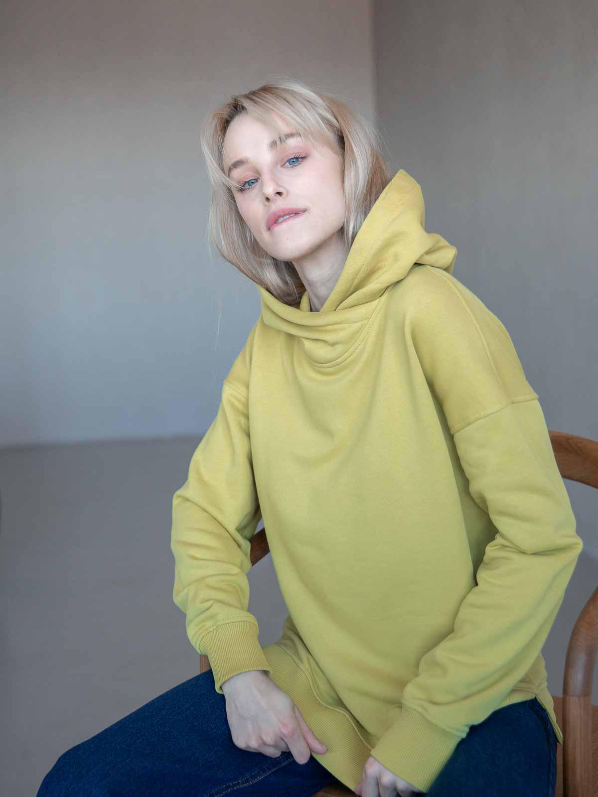 Худі жіноче з вишивкою FROMUS XL/XXL Фісташковий (2576-14) - фото 2