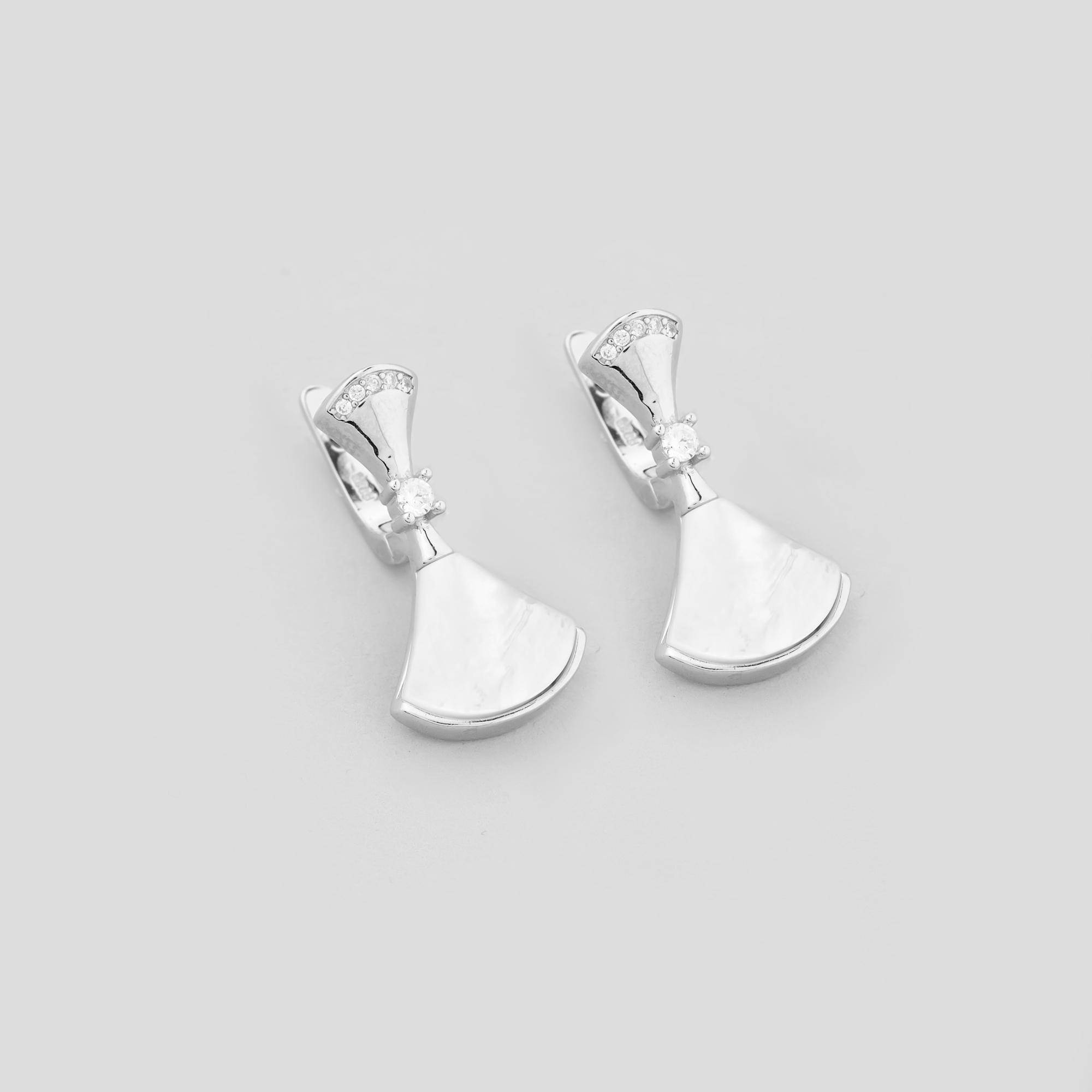 Серебряные серьги Minimal Поиск гармонии (17220)