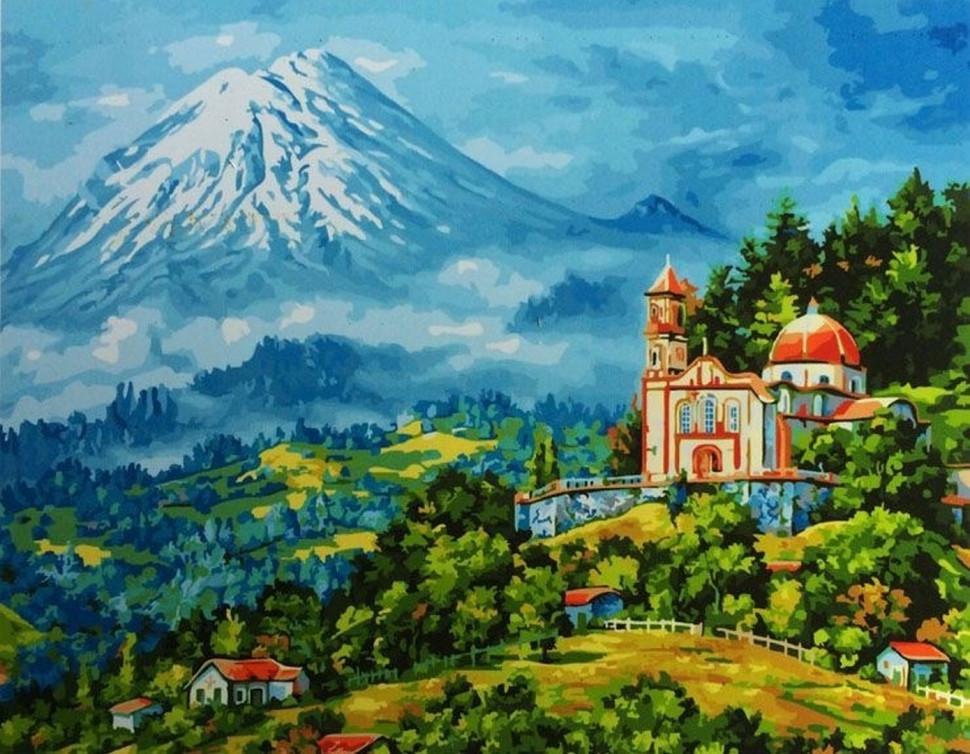 Картина по номерам Rainbow Art Деревня в Альпах (GX5563-RA)