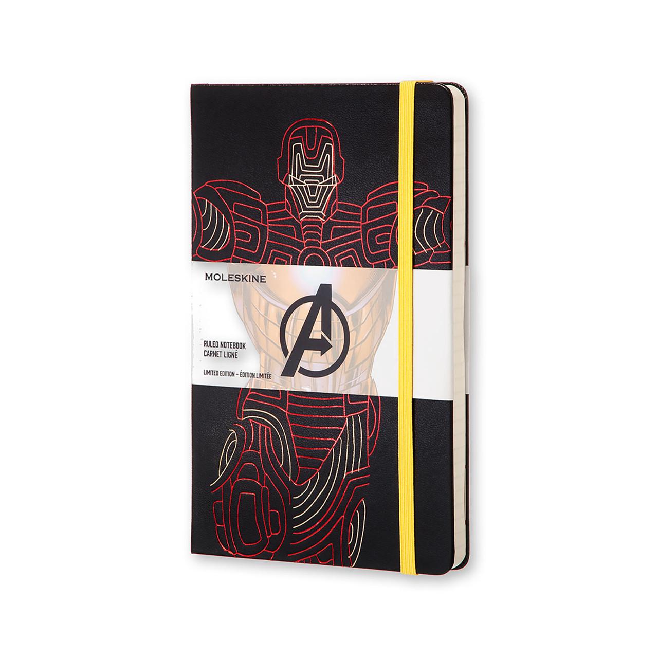 Блокнот Moleskine Limited Avengers средний 240 страниц в линейку Железный человек 13х21 см (8055002852739)