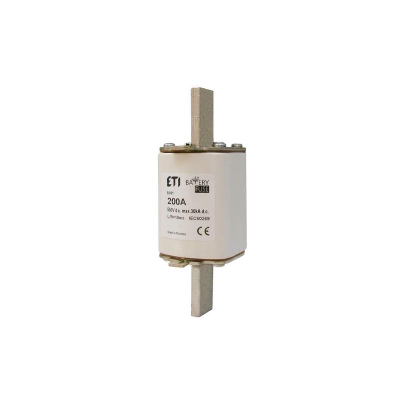 Предохранитель ножевой с плавкой вставкой ETI Battery 200А gBat NH1 550 DC (4723266)
