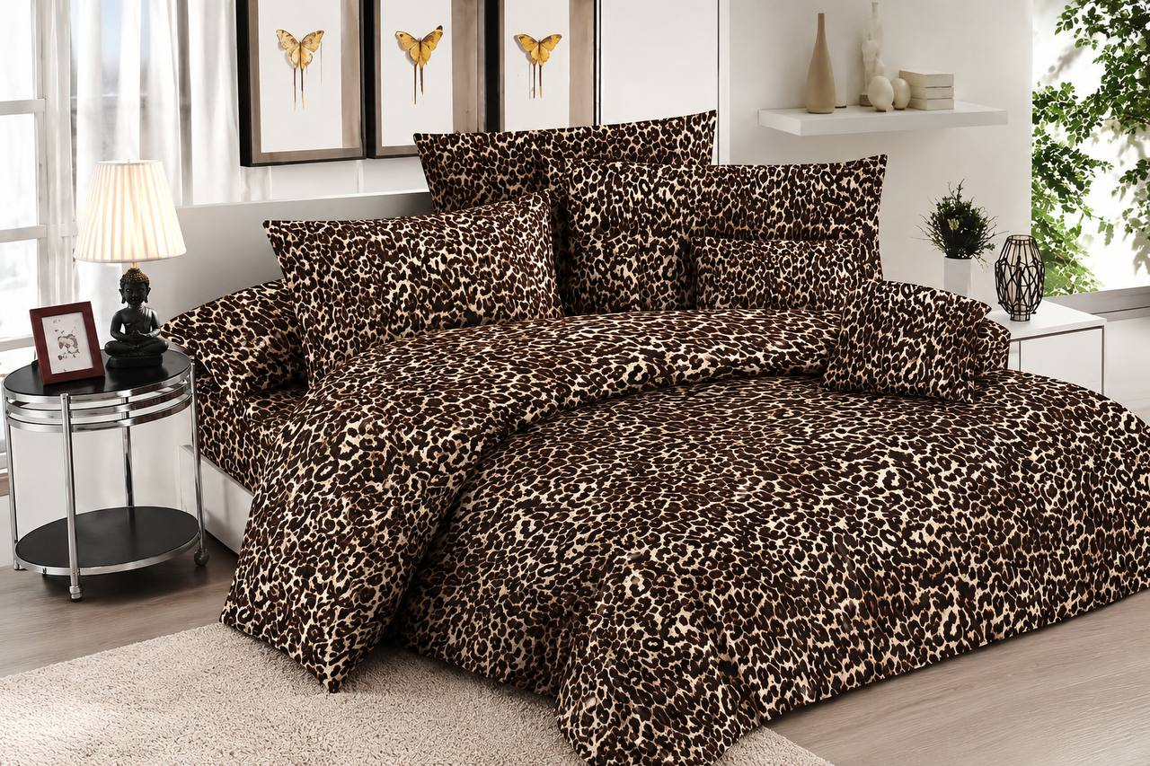 Комплект постільної білизни Leopard Skin бязь євро 240х220 см (KP-G-LEO2/E)