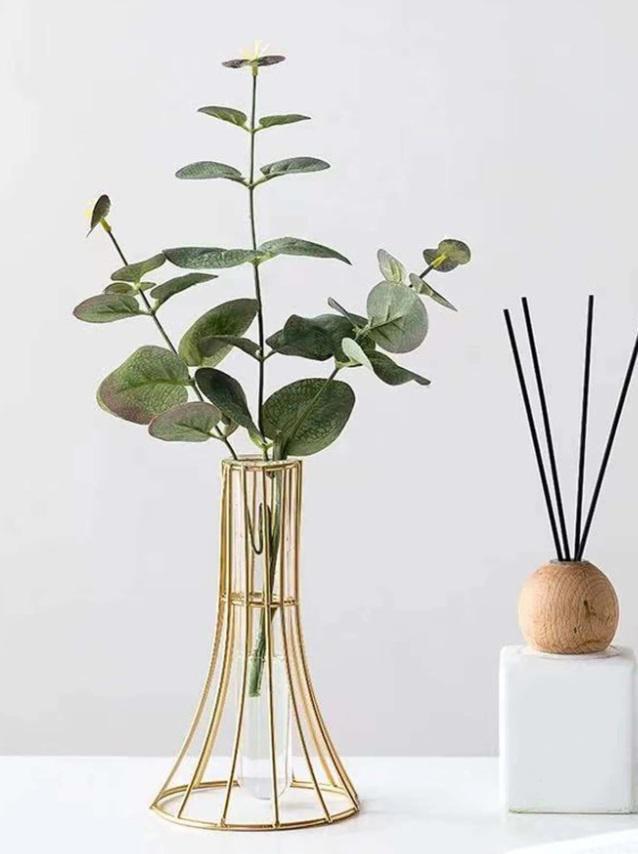 Ваза для квітів Gold 1 15049 3.5х9.5х15 см золота (5003210)