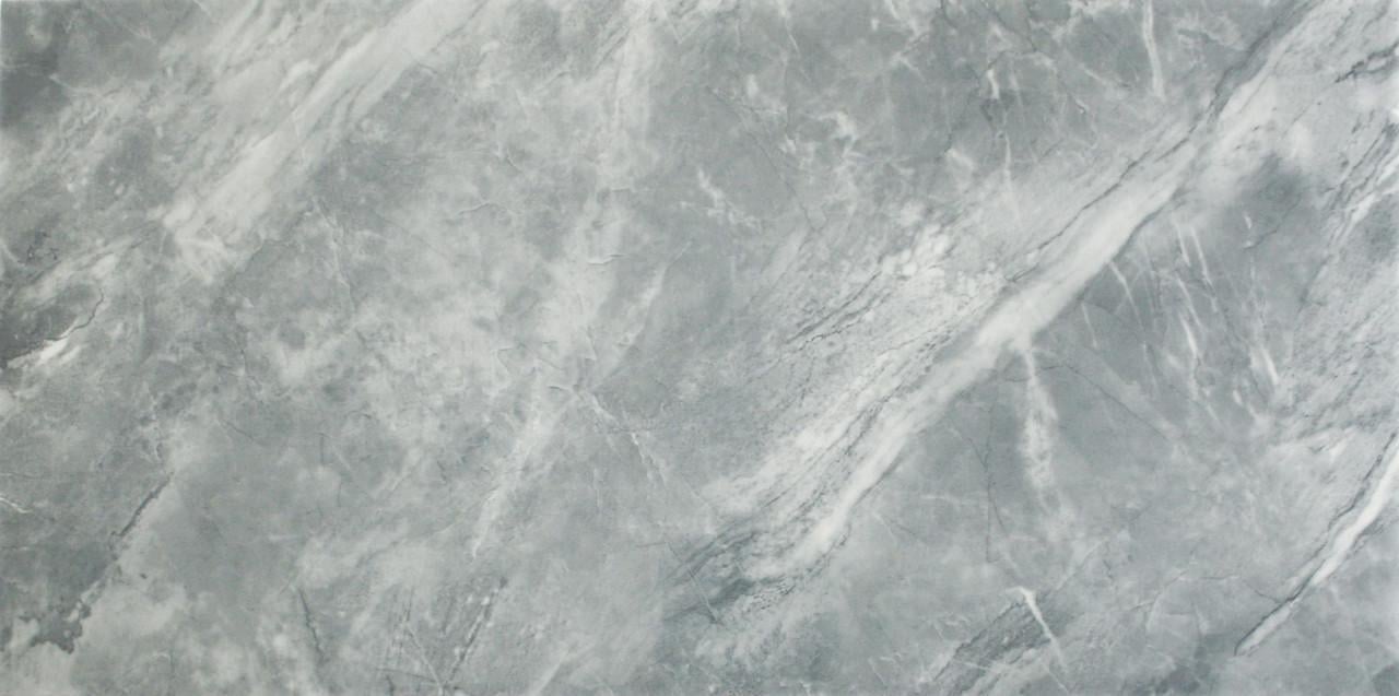 Панель самоклеюча глянцева РЕТ під колір структури 600х300х2,5 мм Пастельний попелястий сірий (VN3-122)