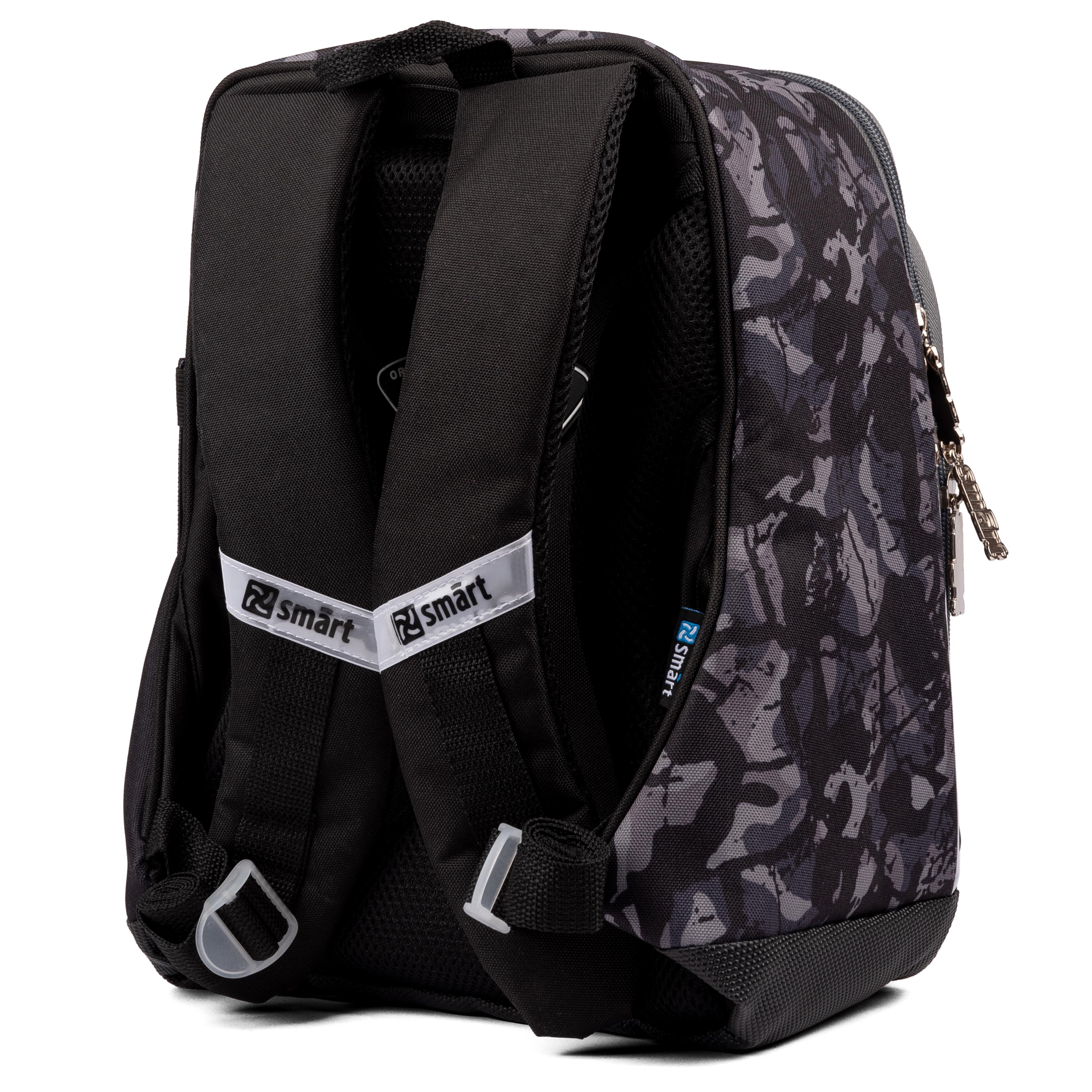 Рюкзак шкільний Smart H-55 Monster Truck Чорний (558026) - фото 2 Рюкзак шкільний Smart H-55 Monster Truck Чорний (558026) - фото 2