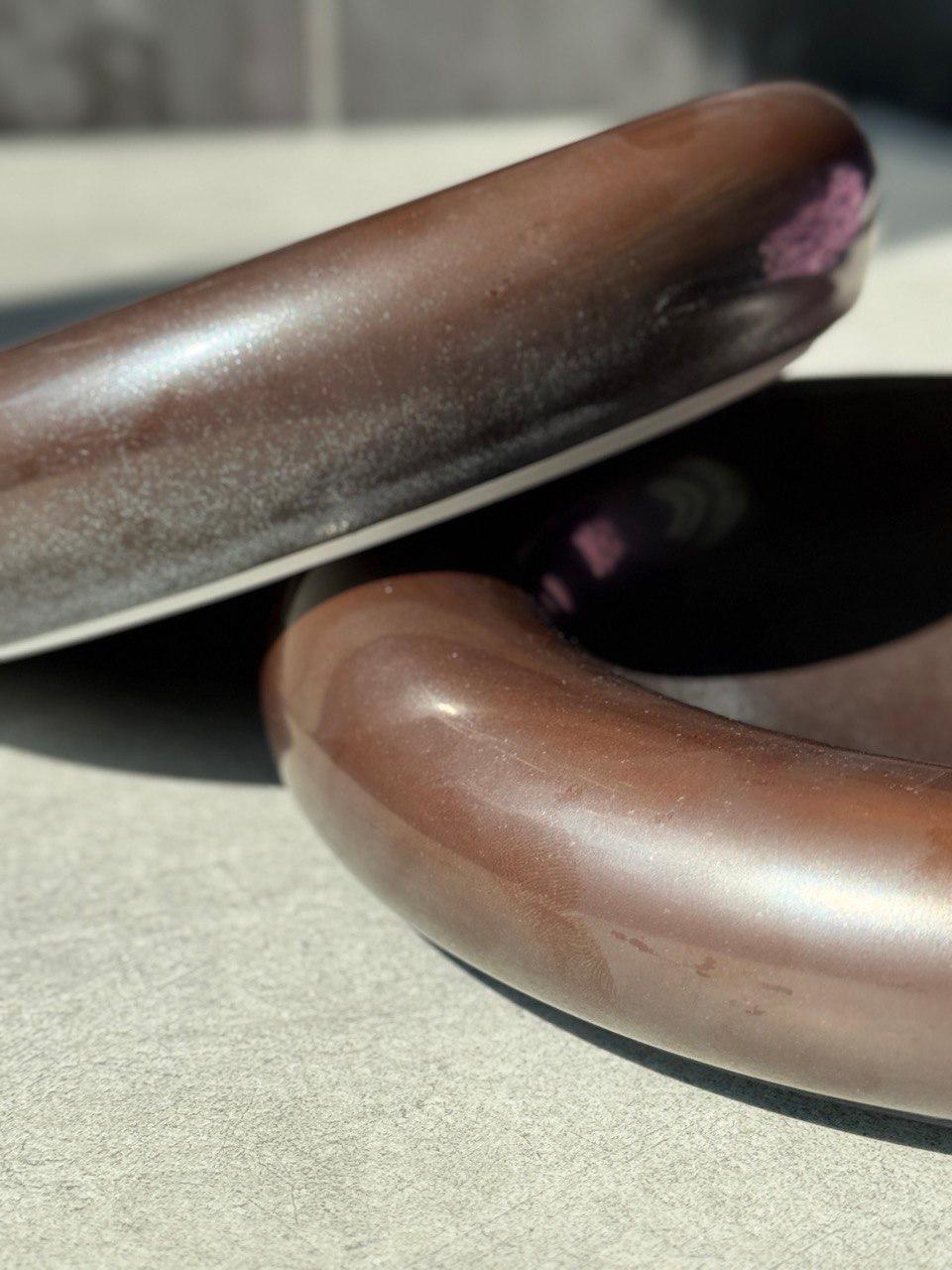 Тарілка Кам'яне коло 20,3 см Коричневий (OS-101-0502A) - фото 3