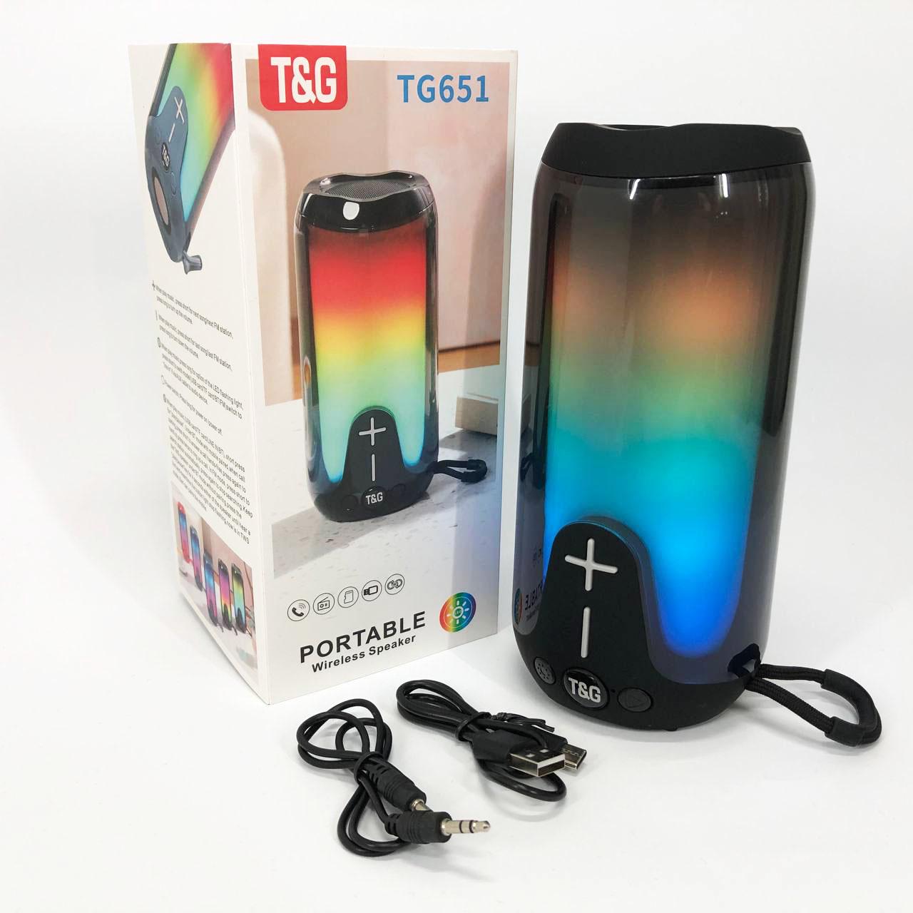 Колонка RGB аккумуляторная колонка для музыки Черный (TG651) - фото 8 Колонка RGB аккумуляторная колонка для музыки Черный (TG651) - фото 8