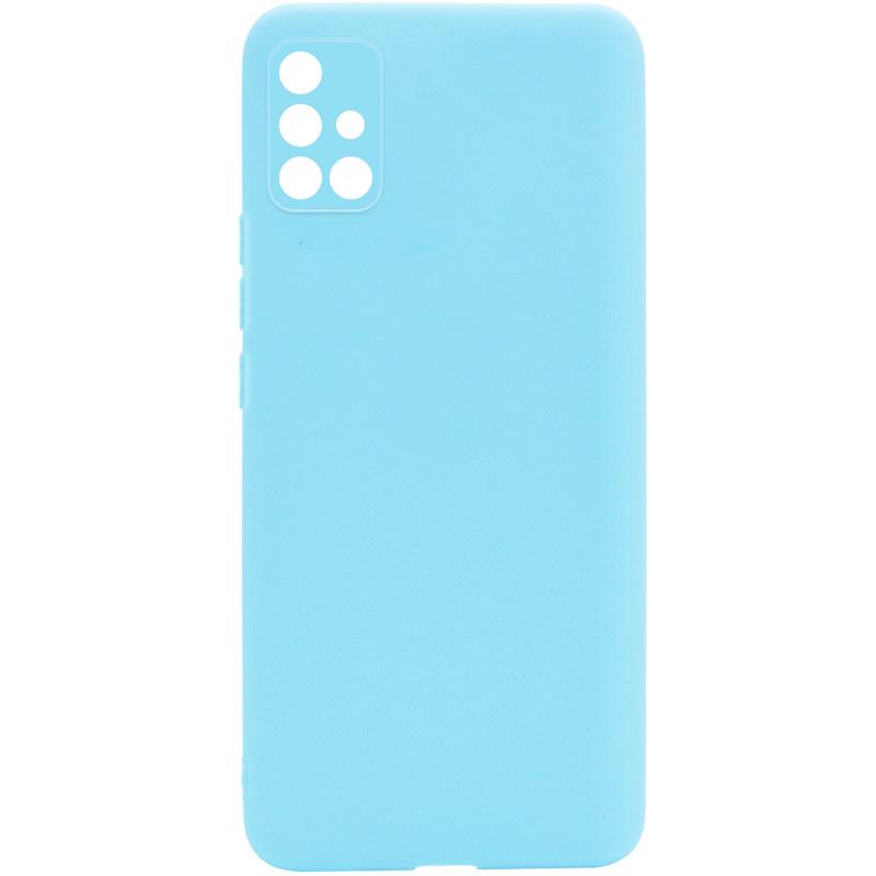 Силиконовый чехол Candy Full Camera для Samsung Galaxy A51 Бирюзовый / Turquoise