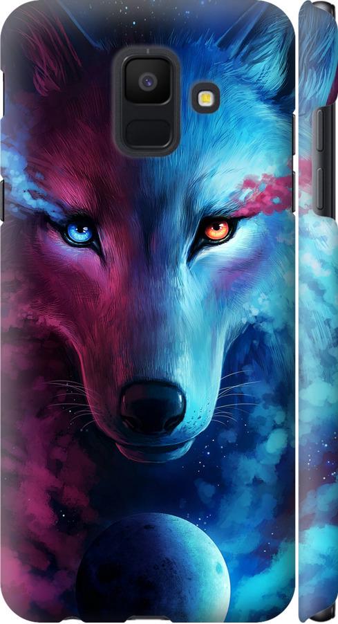 Чехол на Samsung Galaxy A6 2018 Арт-волк (3999m-1480-42517)