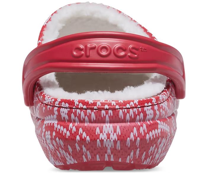 Сабо Crocs Classic Lined Holiday Charm р. W7/EUR 37-38 Red/White (10856453) - фото 6