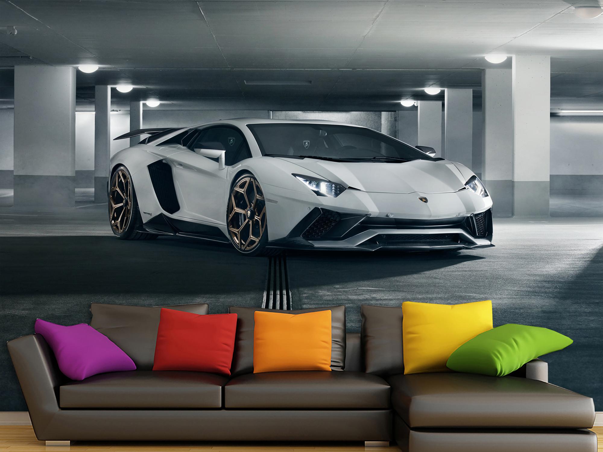 Фотообои флизелиновые 3д Upstream Lamborghini 245х368 см (S5CAR-014/7)
