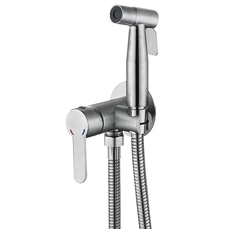 Смеситель для гигиенического душа Zerix DAX-333 из нержавеющей стали SUS304 с воронкой (ZX4831)