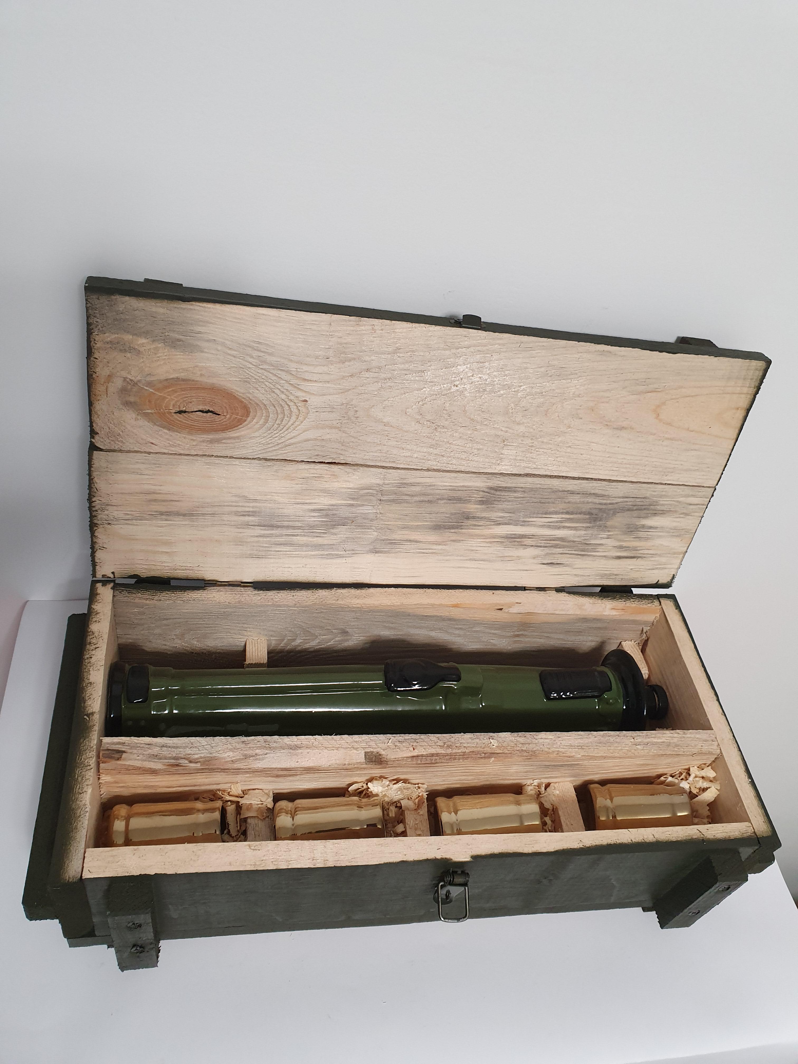 Подарочный набор для алкоголя штоф с рюмками Гранатомет керамика (3212)