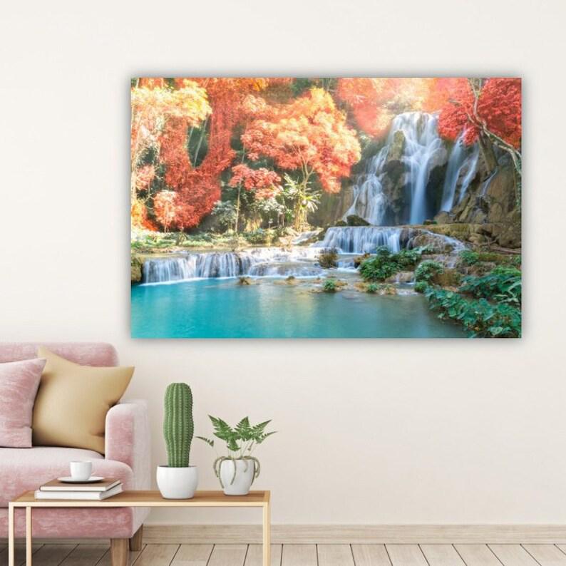 Картина на холсте KIL Art Бурный водопад 51x34 см (381)