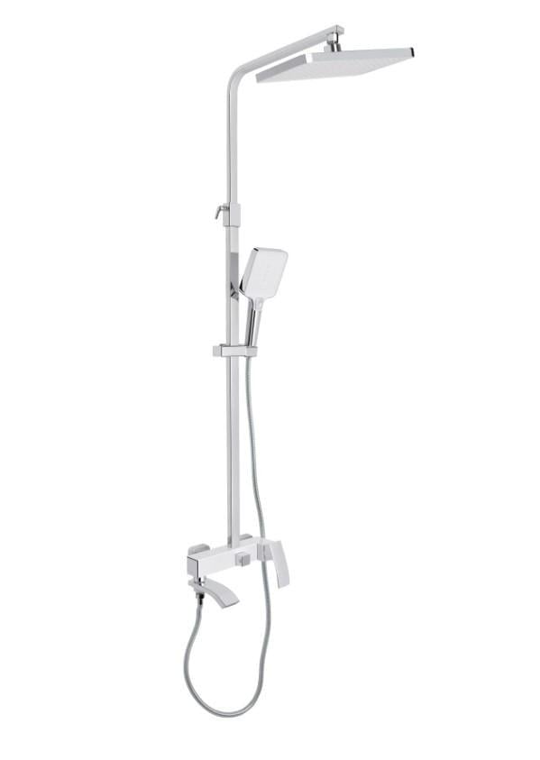 Душевая система универсальная Qtap Swan Cascada с изливом Chrome/White (QTSWA111CRW45570)