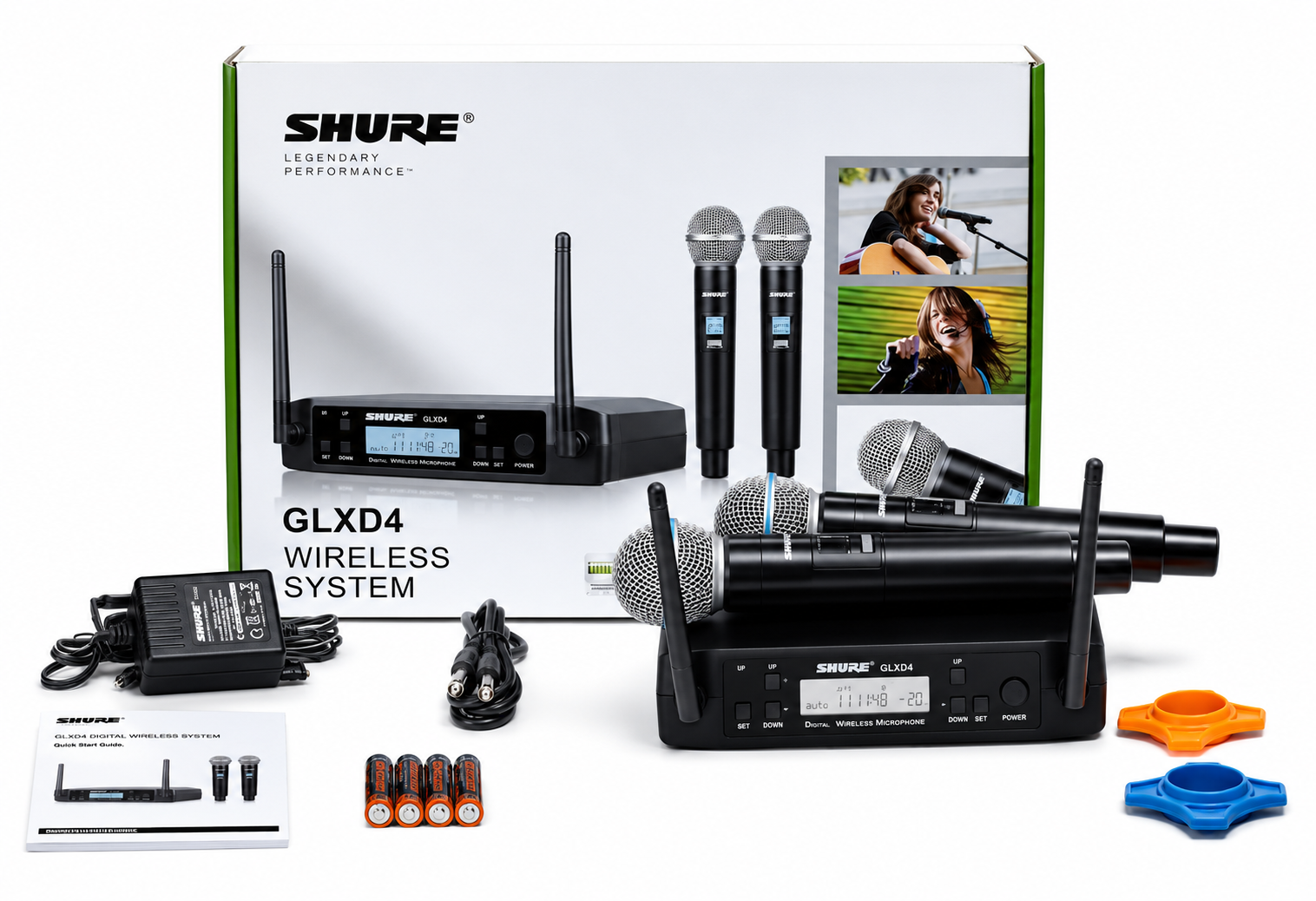 Радиосистема с двумя ручными микрофонами SHURE GLXD4/BETA58A Радиосистема с двумя ручными микрофонами SHURE GLXD4/BETA58A