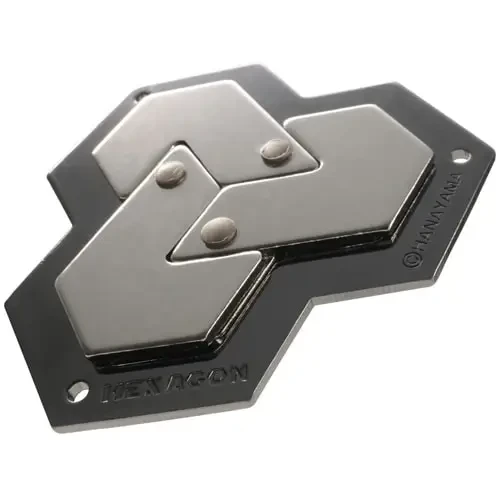 Головоломки литі металеві Cast Puzzle Шестикутник Huzzle Hexagon 4 рівень