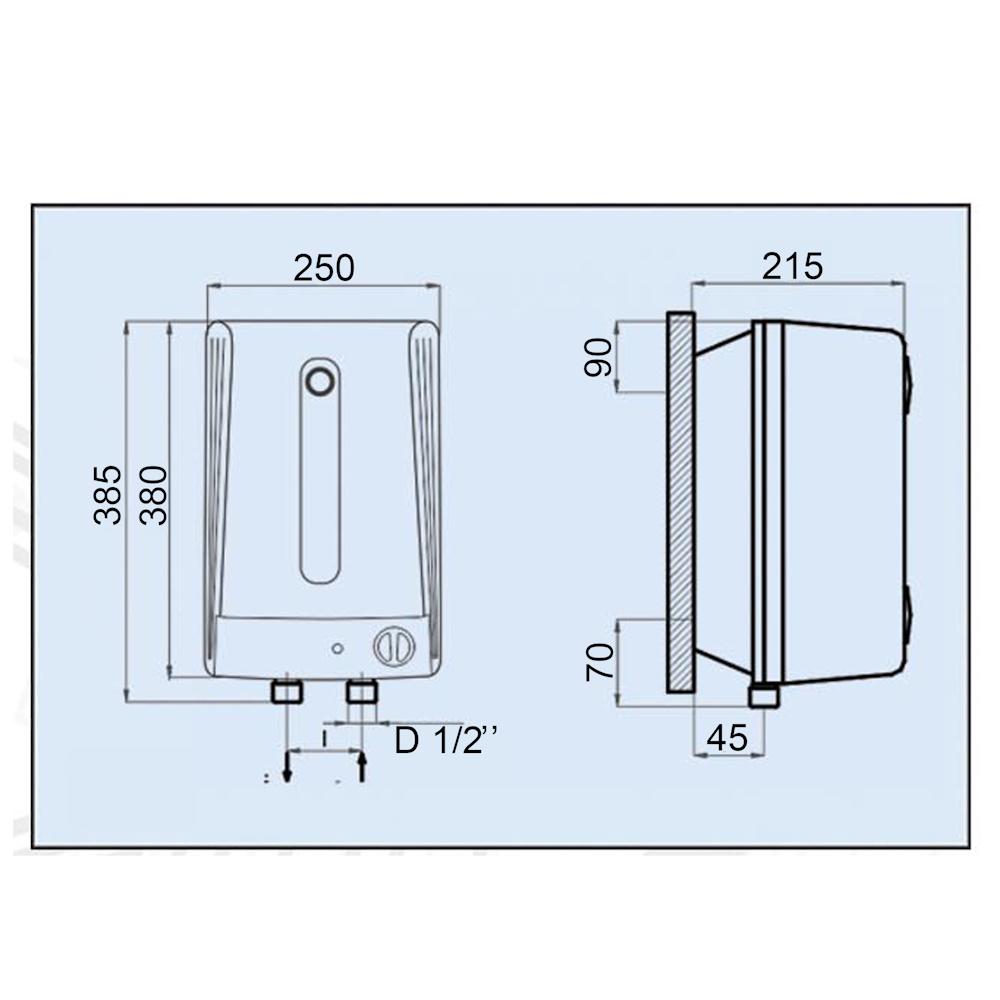 Водонагреватель Leov LUH Small горизонтальный 5 л (GSR-000019701) - фото 4 Водонагреватель Leov LUH Small горизонтальный 5 л (GSR-000019701) - фото 4