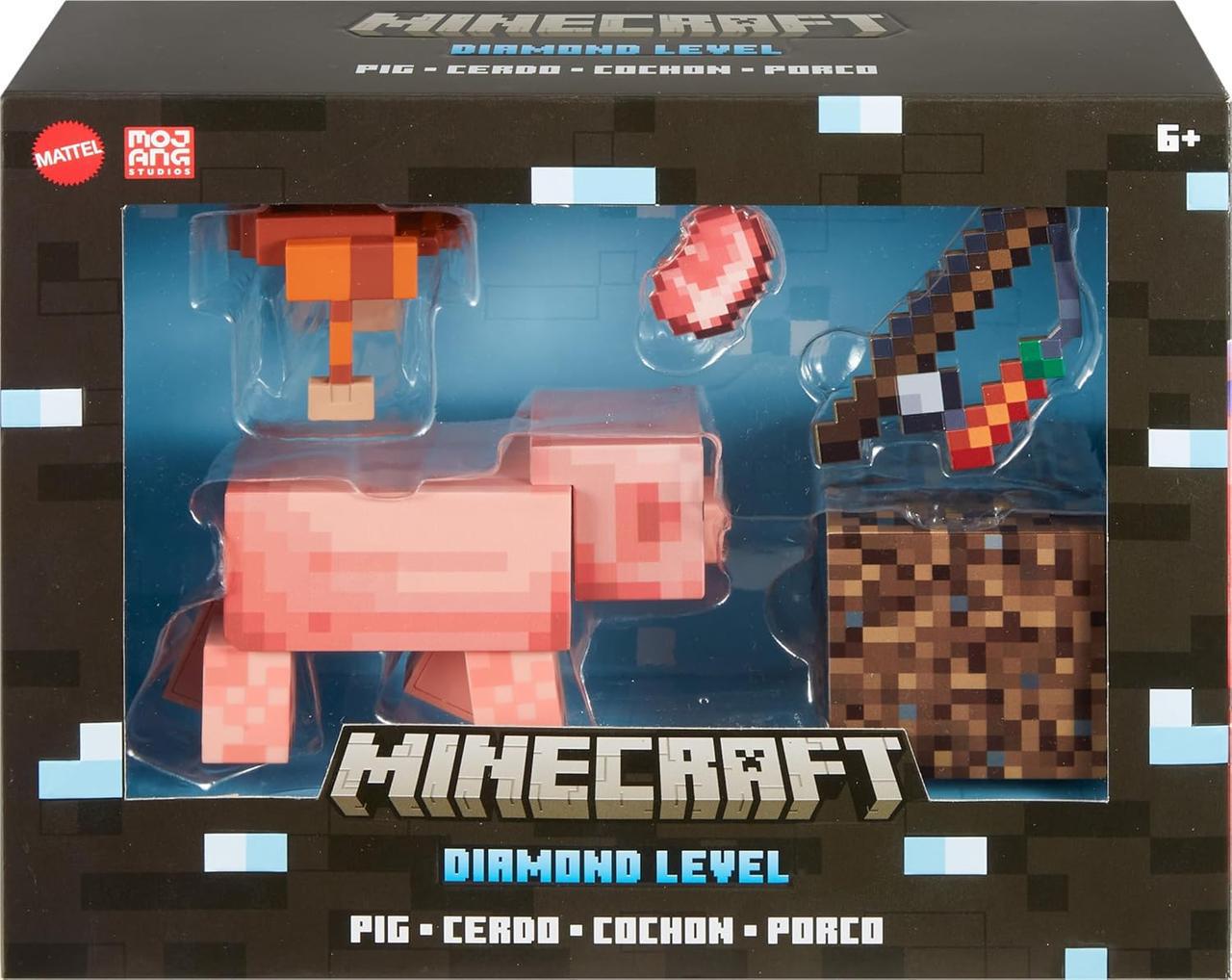 Фигурка Mattel Minecraft Свинья с аксессуарами (HTM04) Фигурка Mattel Minecraft Свинья с аксессуарами (HTM04)