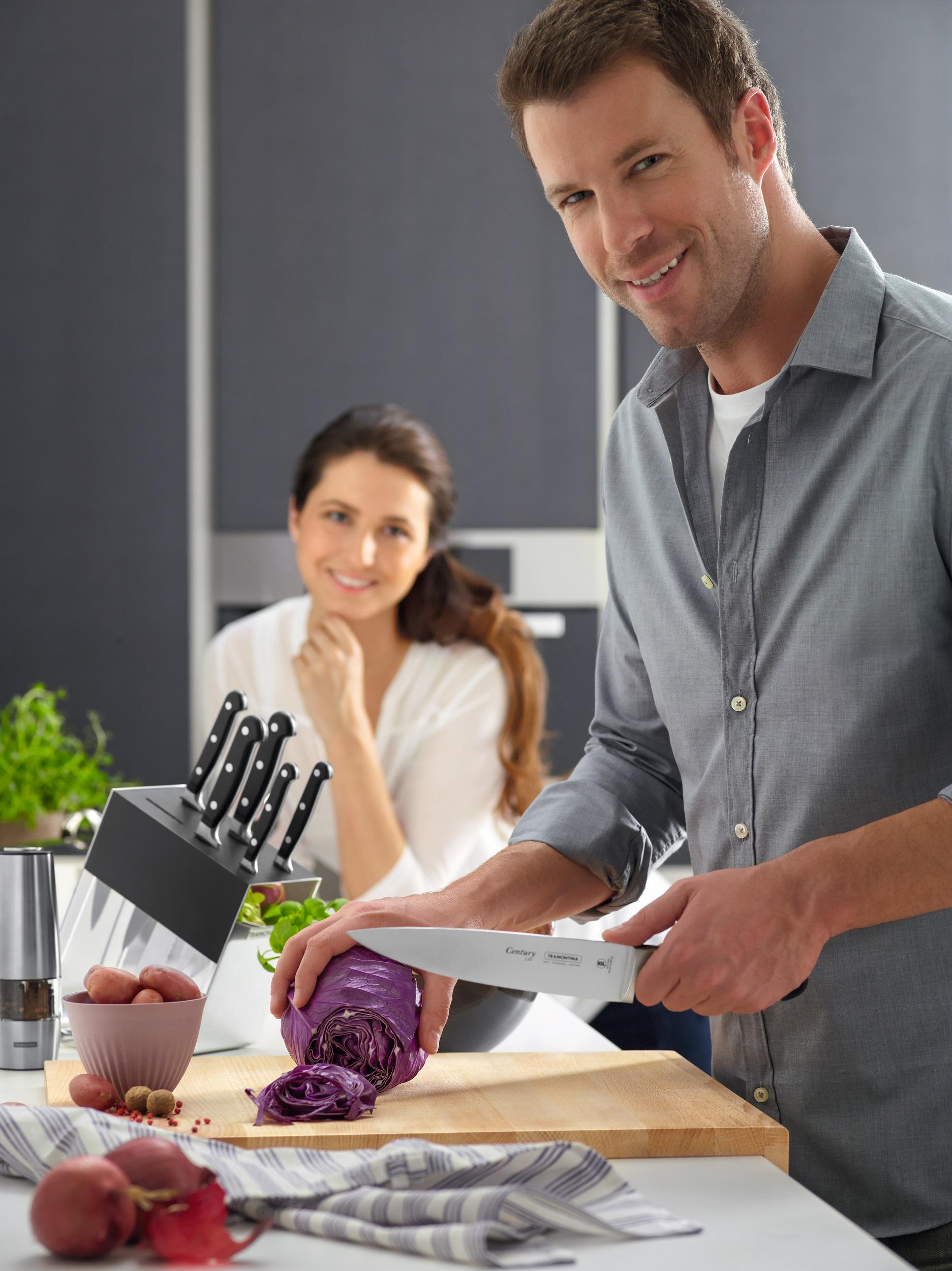 Набір ножів Tramontina CENTURY з підставкою 6 шт. (UG-24099/016) - фото 4 Набір ножів Tramontina CENTURY з підставкою 6 шт. (UG-24099/016) - фото 4