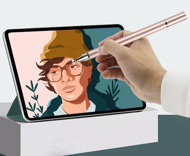 Стилус для рисования двухсторонний 2в1 Розовый - фото 5