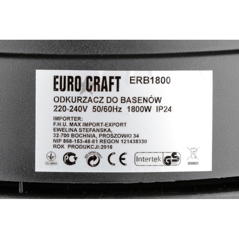 Пилосос для чищення басейнів Euro Craft ERB1800 1800 Вт 25 л (10157) - фото 14 Пилосос для чищення басейнів Euro Craft ERB1800 1800 Вт 25 л (10157) - фото 14