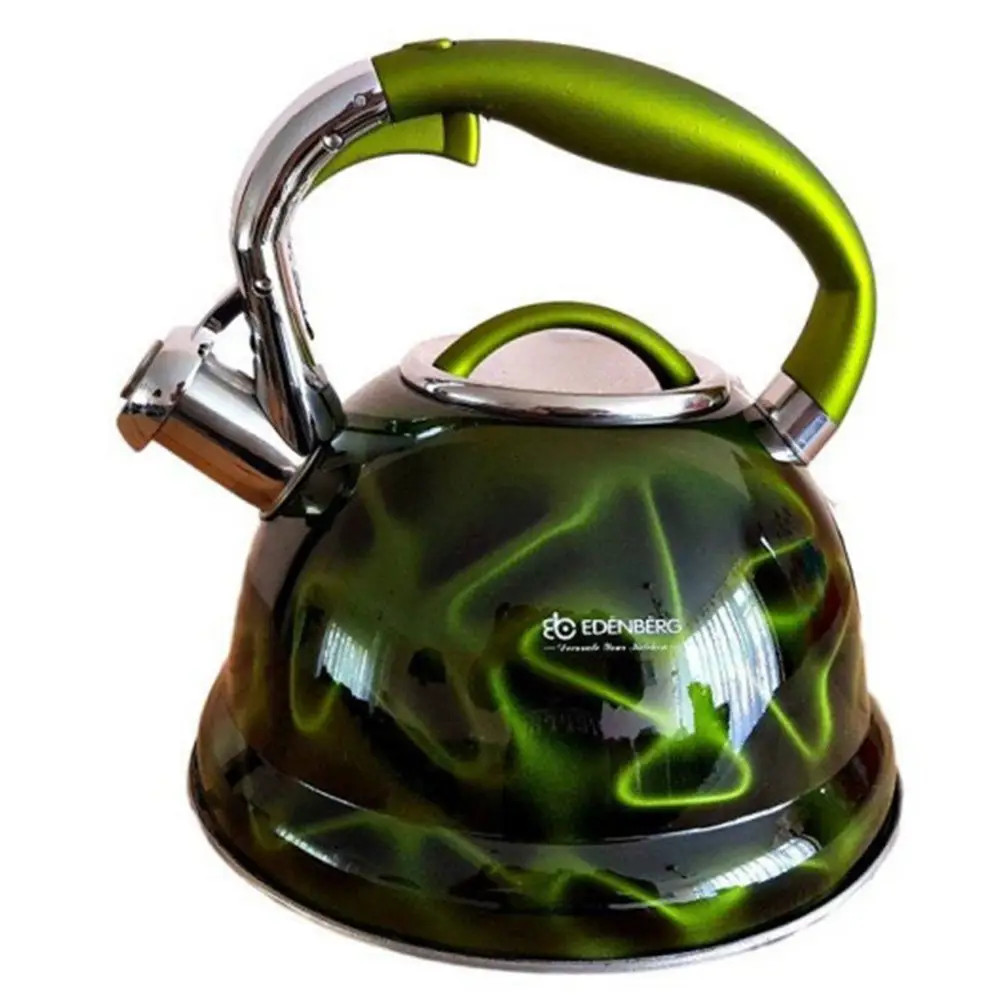 Чайник со свистком Edenberg EB-1911-Green 3 л Зеленый (8-6-4590311)