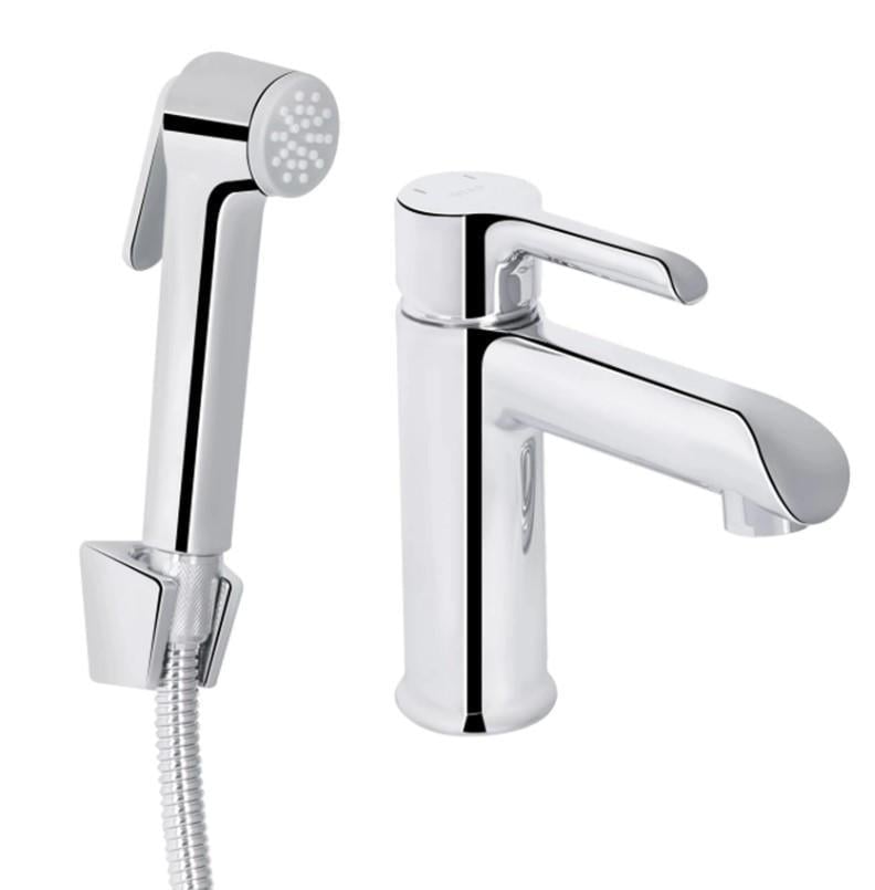 Смеситель для раковины Qtap Grand k35 с гигиеническим душем Chrome (QTGRA272CRM45670)