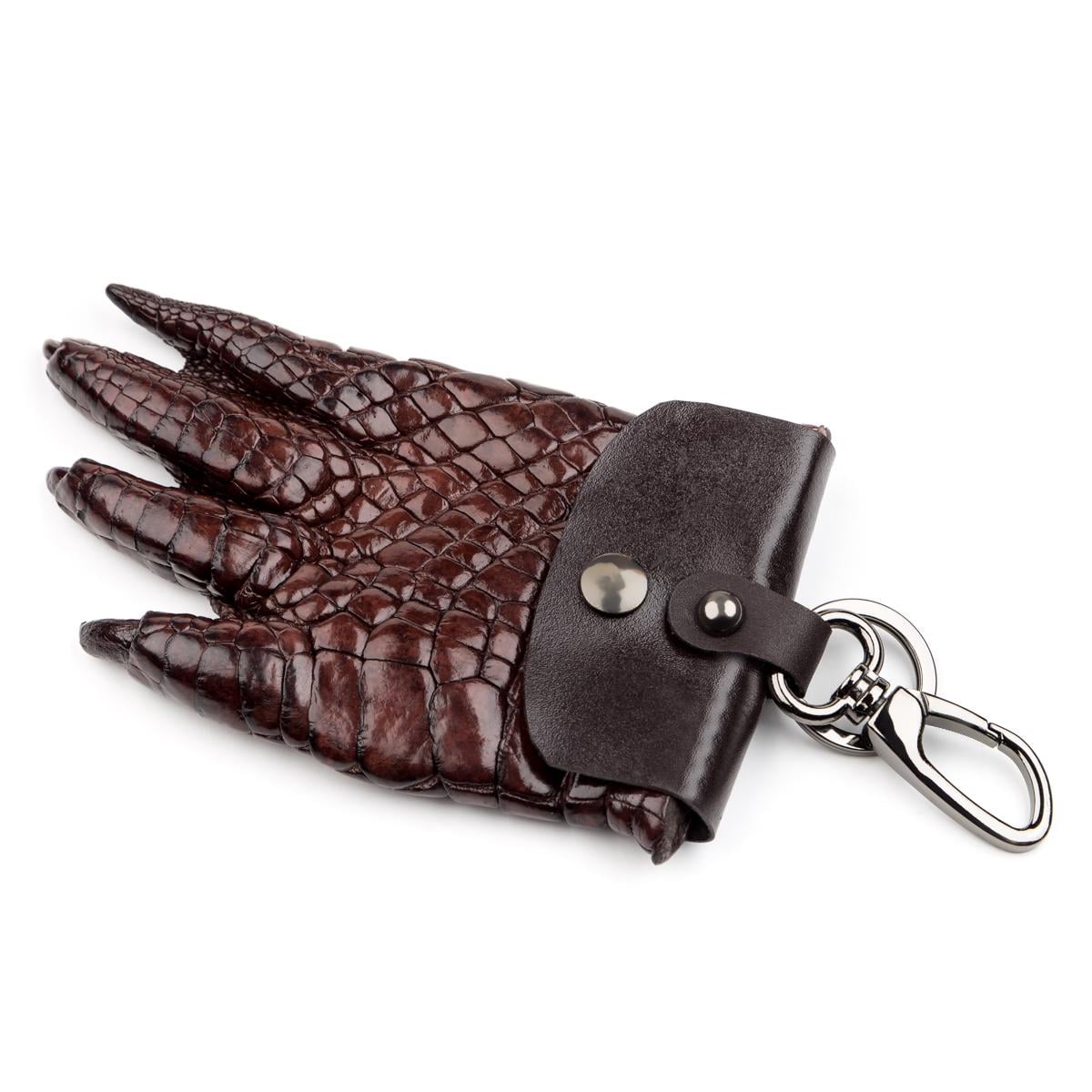 Брелок Crocodile Leather 18230 из натуральной кожи крокодила Коричневый Брелок Crocodile Leather 18230 из натуральной кожи крокодила Коричневый